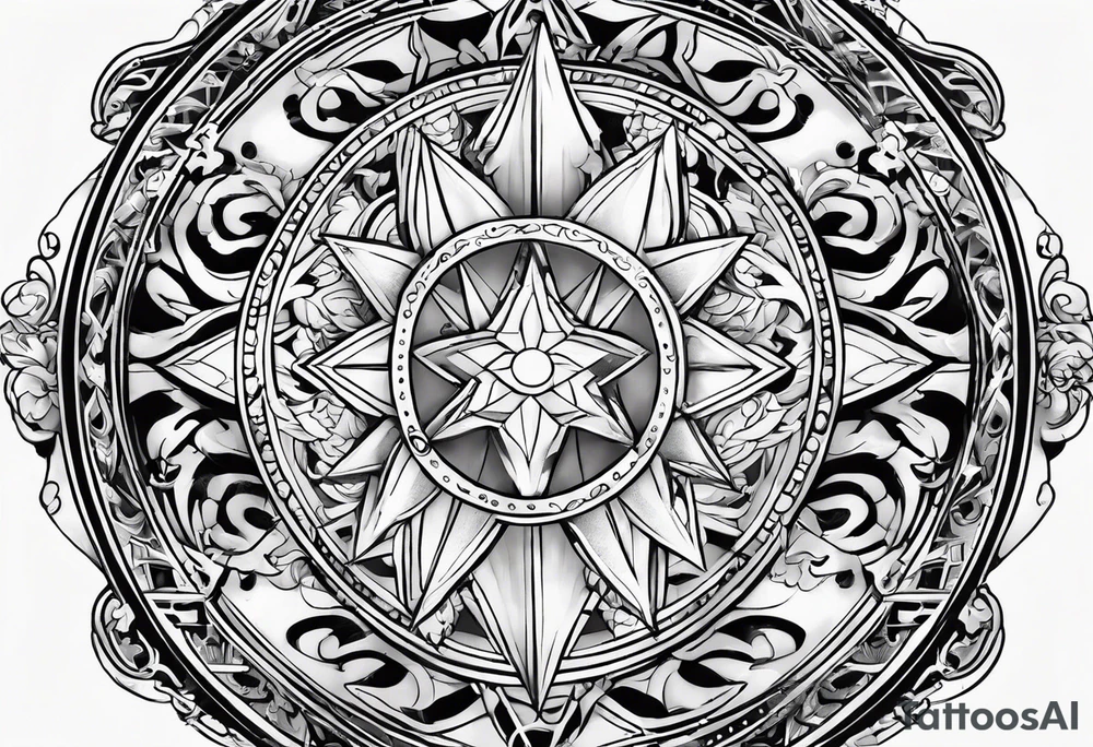 Leo and sagittarius zodiac star symbols tattoo idea