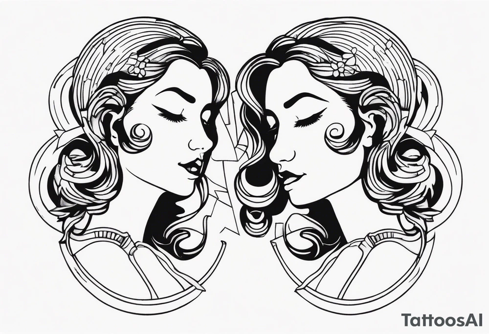 Gemini tattoo idea
