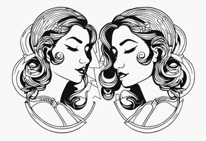 Gemini tattoo idea
