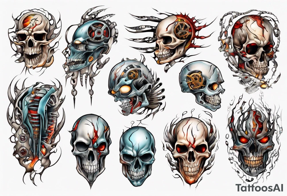 ripped skin tattoo idea