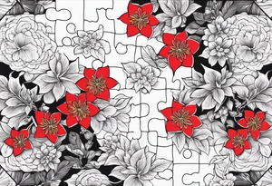2 Puzzle pieces tattoo idea