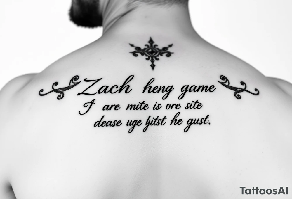 Zach Bryan quote tattoo idea