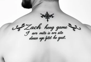 Zach Bryan quote tattoo idea