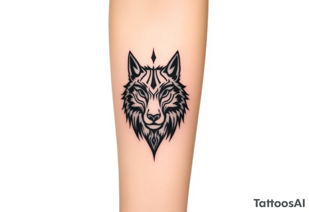 Wolf tattoo idea