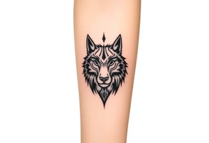 Wolf tattoo idea