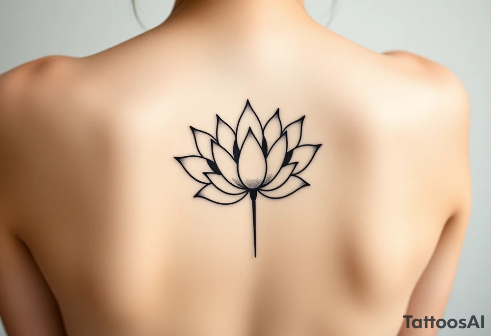 lotus flower frost tattoo idea