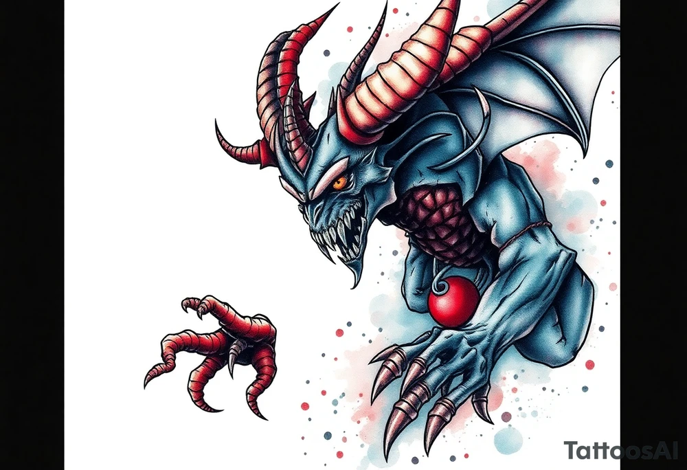 water-demon tattoo idea