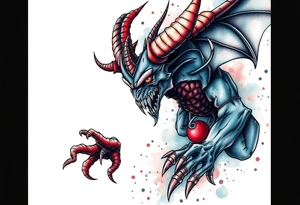 water-demon tattoo idea