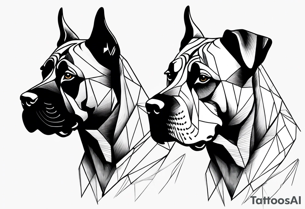 Dogs presa canario tattoo idea