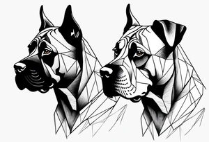 Dogs presa canario tattoo idea