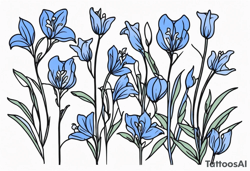bluebell tattoo idea