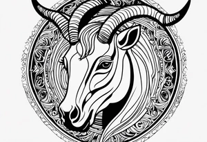 Capricorn sign tattoo tattoo idea