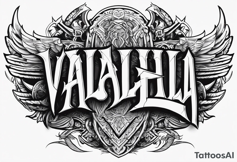 Valhalla battle tattoo idea