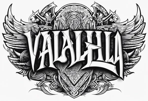 Valhalla battle tattoo idea