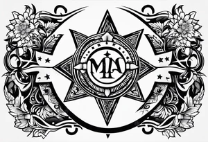 Star of Life with the slogan make every second count tattoo idea
