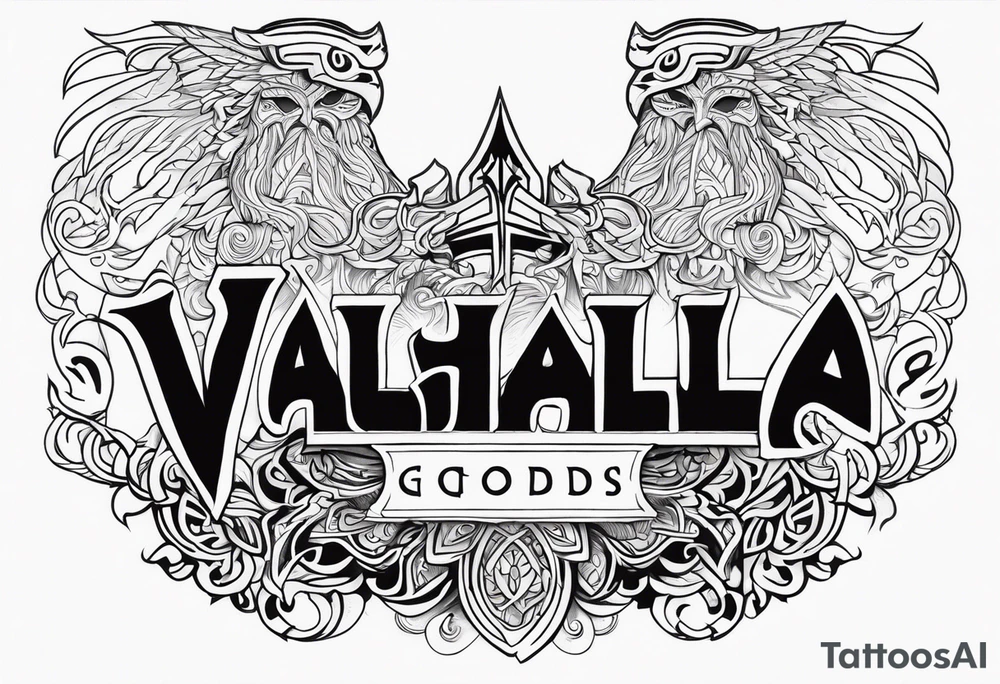 Valhalla fog gods tattoo idea