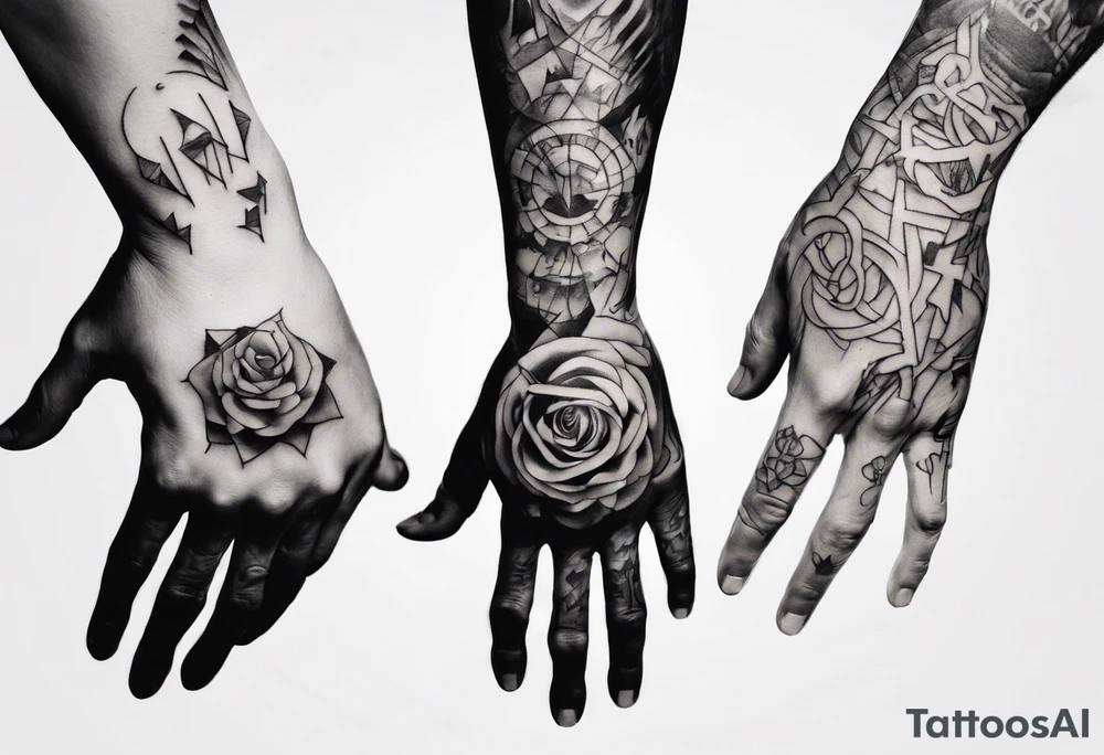 hand manipulating a man tattoo idea