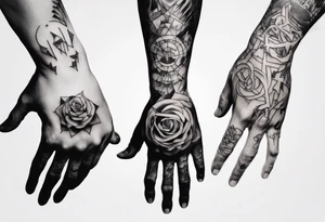 hand manipulating a man tattoo idea