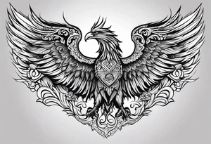 Phoenix mexican style tattoo idea