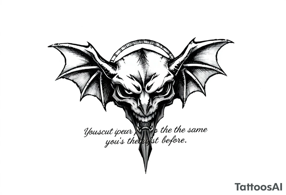 You wake up every morning to fight the same demons that left you so tired the night before tattoo idea