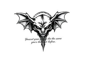 You wake up every morning to fight the same demons that left you so tired the night before tattoo idea