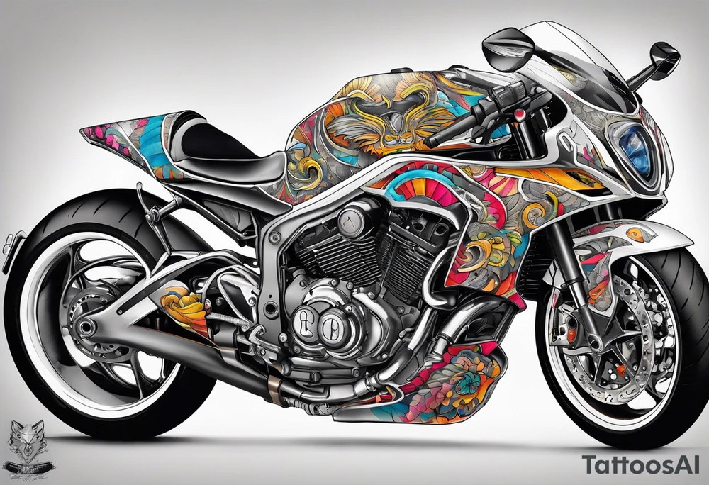 Superbike tattoo idea