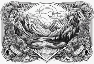 Hellscape tattoo idea