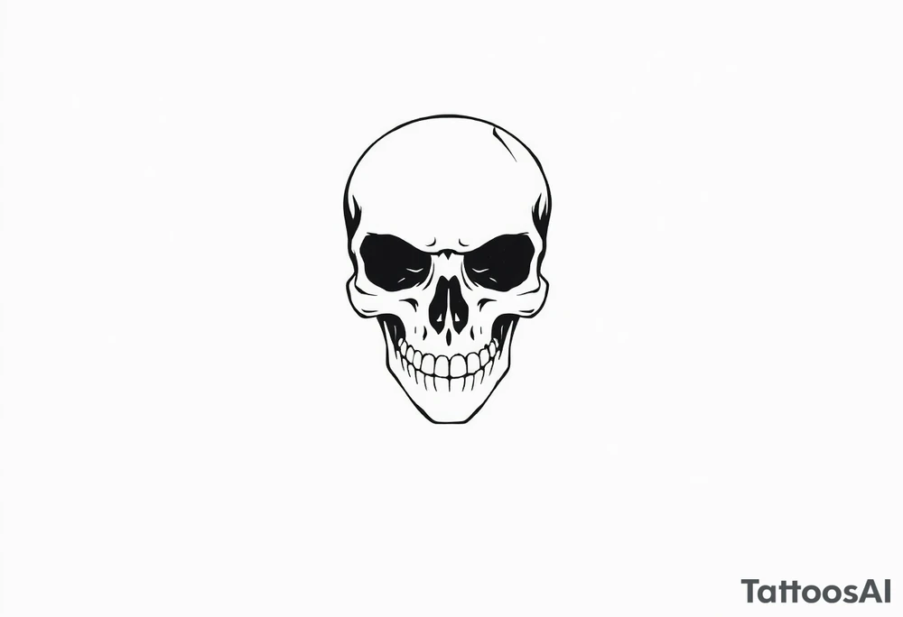 soldier skull tattoo idea