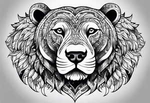 Touro
Urso 
Mercados financeiros tattoo idea