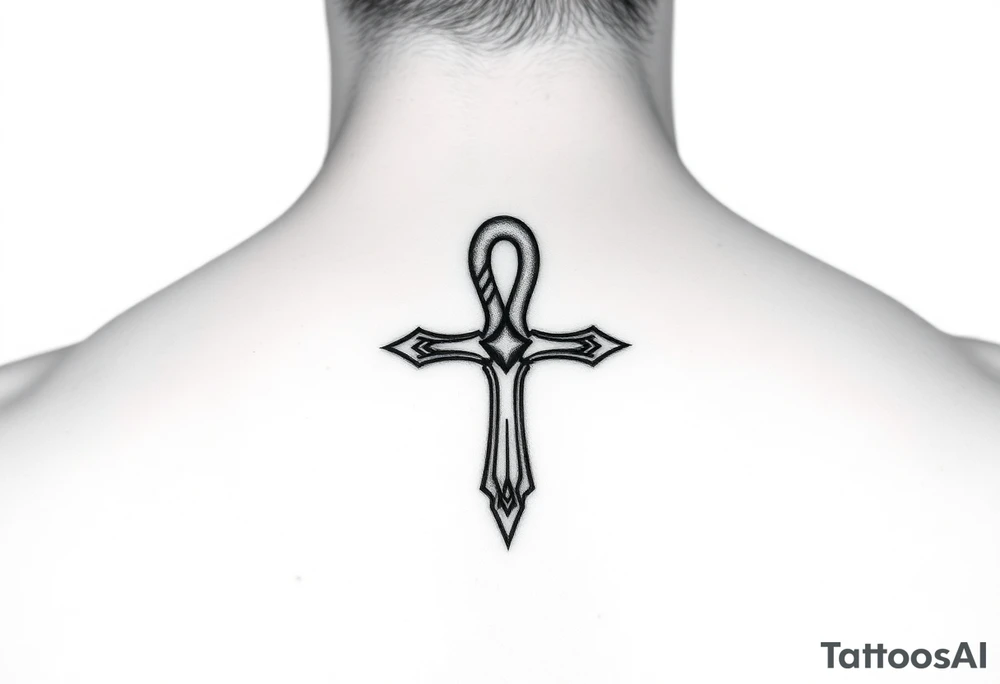 Small Ankh tattoo idea