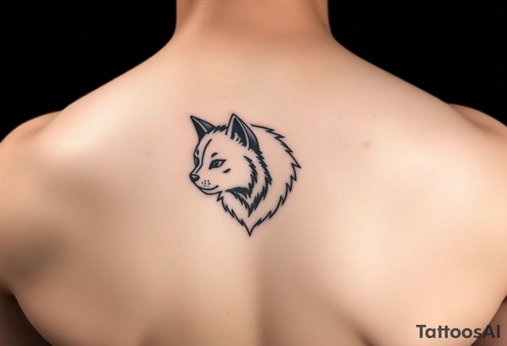 fine line, minimal, animal tattoo idea