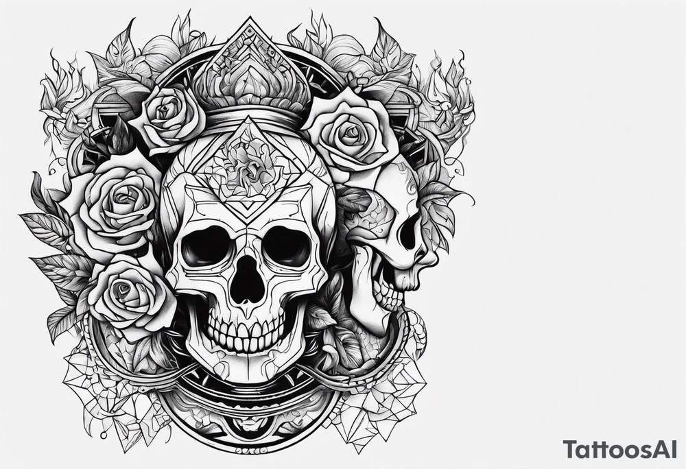 Tattoo about life and hell tattoo idea