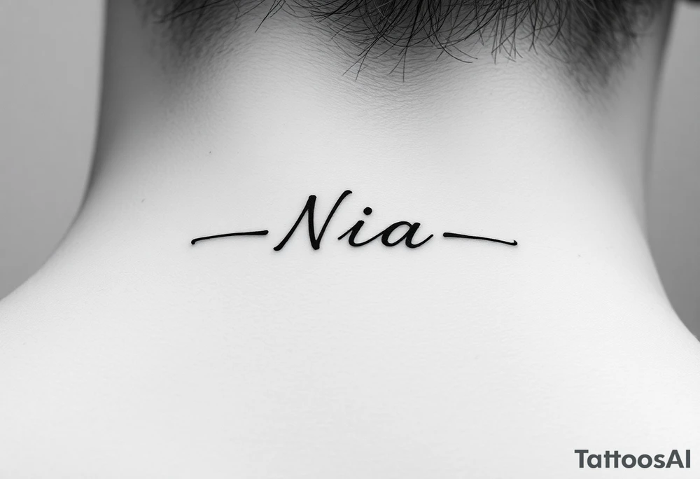 name Nia tattoo idea