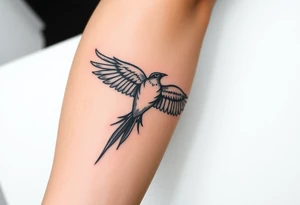 Lynard skynard  free bird tatoo.  With an old school army tatoo feel  location of tatoo will be on right forearm and on to my right hand. tattoo idea