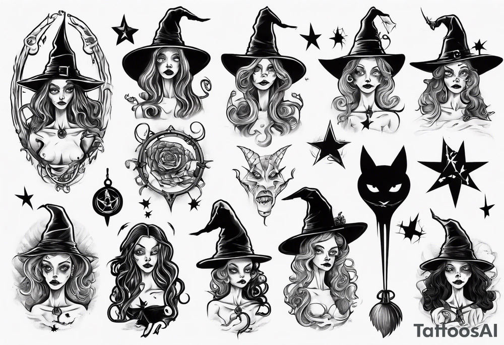 witch tattoo idea