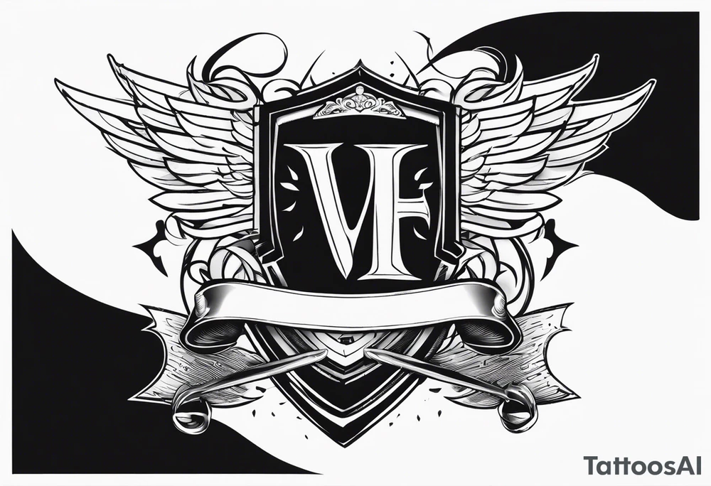 Valhalla sword shield tattoo idea