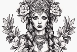 Beautiful Ukrainian Woman Forward tattoo idea