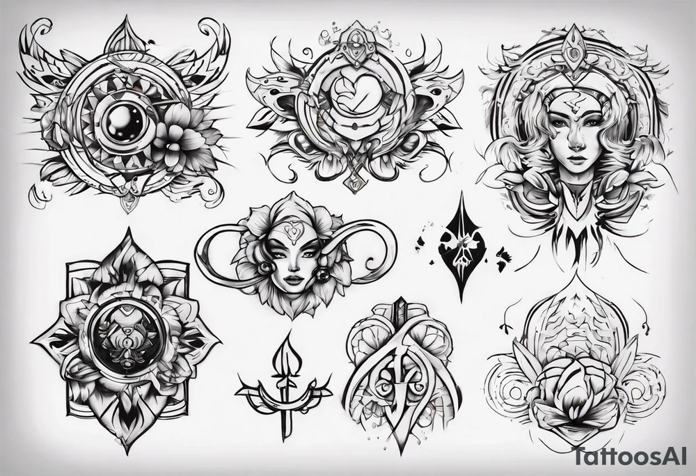 A design that incorporates the name Imara and symbolizes family tattoo idea