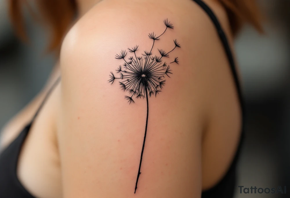 dandelion tattoo idea