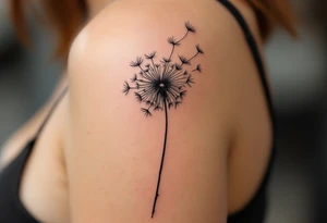 dandelion tattoo idea
