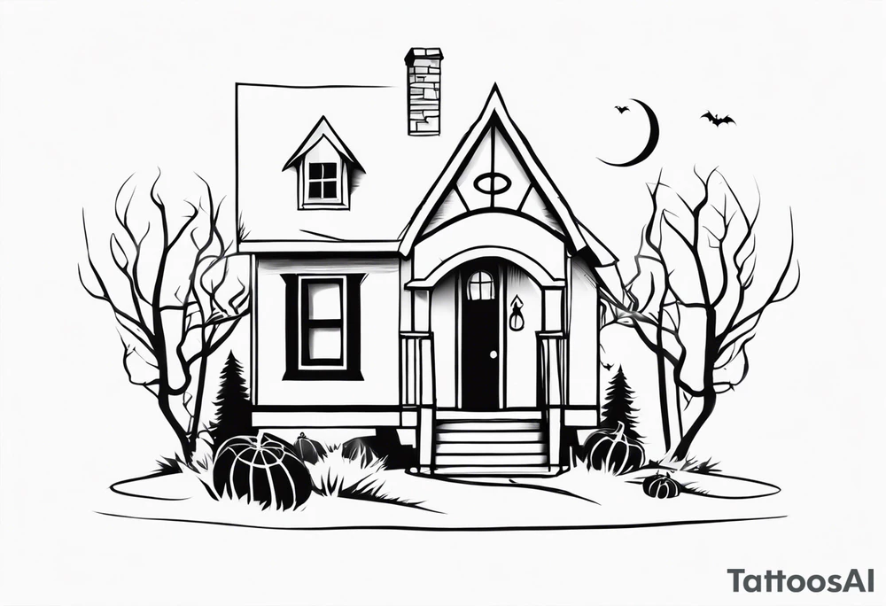 jack skellington's home tattoo idea