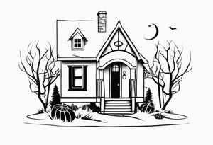 jack skellington's home tattoo idea