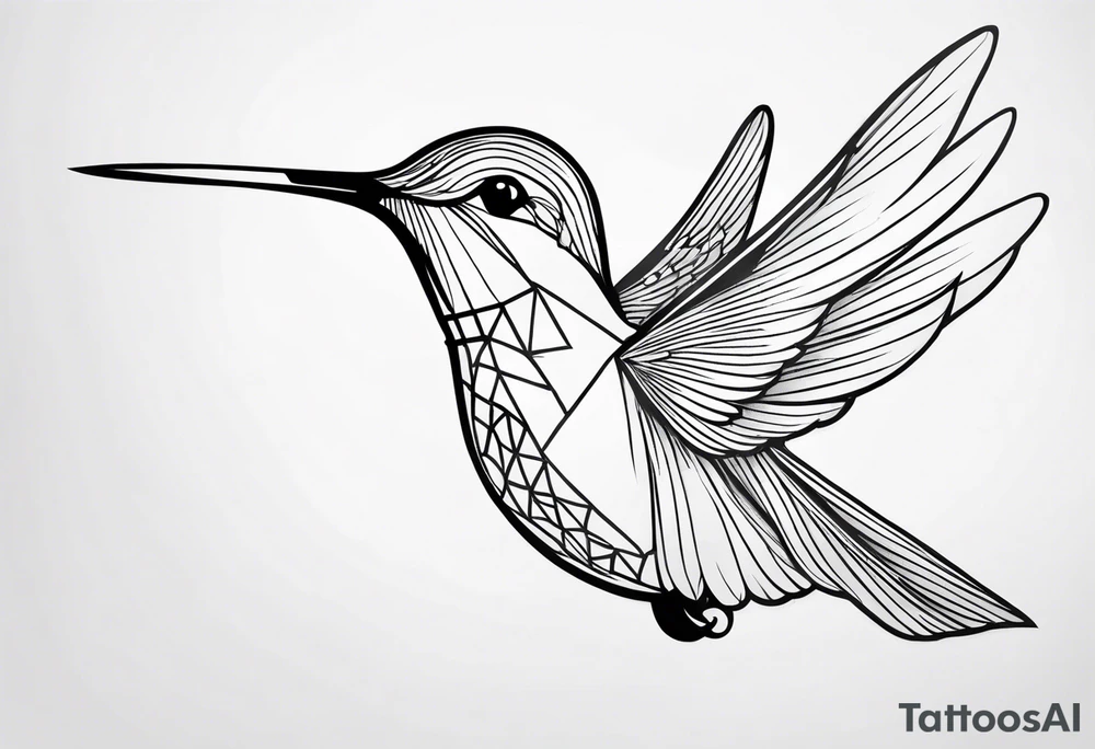 Hummingbird tattoo idea