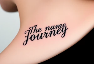 The name Journey tattoo idea