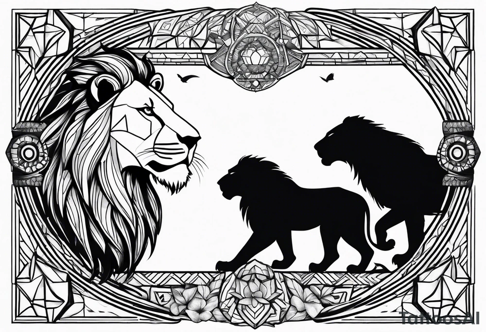 Lion king tattoo idea