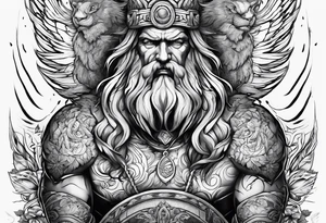 Zeus thunder tattoo idea