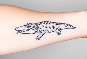 crocodile tattoo idea