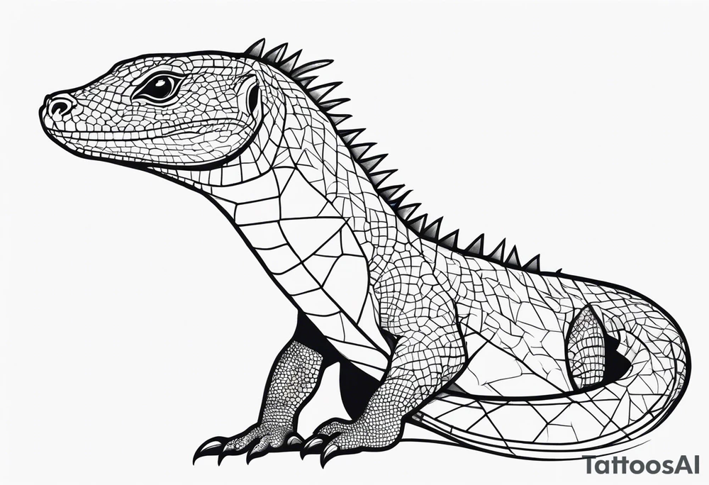 Goanna tattoo idea
