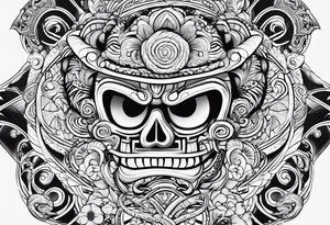 Luffy Gear 4, Maori tribal tattoo idea