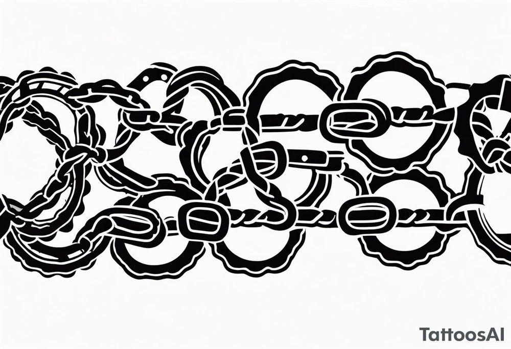 bicycle chain wrist tattoo idea